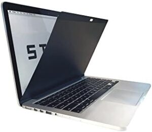 Protect your MacBook Pro's screen with the Stark MPS-15-MBPC Magnetic Privacy Screen/Filter, offering 60° viewing angle and 30° horizontal protection. Perfect for public or shared spaces.