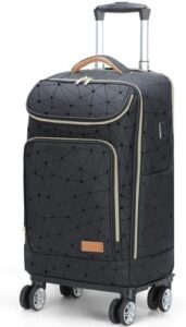 Travel in style with Lekeinchi's innovative laptop backpack featuring wheels and USB charging port, perfect for flights and daily commutes, water-resistant and 15.6-inch compatible, ideal for travelers and professionals alike.