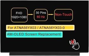 Here is the generated meta description:

"Upgrade your ASUS VivoBook Pro 15 with this authentic ATNA56YX03 replacement screen, featuring a crisp FHD 1920x1080 display. Perfect for improving visual clarity and extending device lifespan."