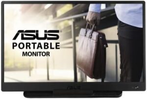 Here is the meta description:

"Boost productivity on-the-go with ASUS ZenScreen MB165B's 15.6-inch portable monitor, featuring HD display and USB-powered design, perfect for presentations, gaming, or travel. Save big on your next purchase!"