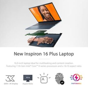 Here is the generated SEO meta description:

"Upgrade your mobile workhorse with this Dell Inspiron 16 Plus laptop. Features a stunning 16:10 QHD+ display, Intel Core i5 processor, 32GB RAM and 1TB SSD storage."
