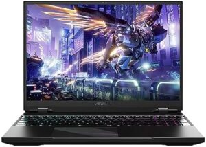 Experience ultra-fast gaming and productivity with the Gigabyte Aorus 16 laptop, featuring a 240Hz QHD+ display, NVIDIA GeForce RTX 4070 GPU, Intel Core i7 processor, 16GB RAM, and 1TB SSD storage.