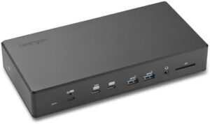 Expand your workspace with the Kensington SD4880P USB-C docking station, featuring 6 x USB-A, 4 x USB-C, and 2Gbps Ethernet. Perfect for Windows laptops.