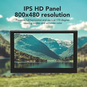 Here is the optimized SEO meta description:

"Streamline your productivity with this portable 5-inch HDMI display featuring an IPS LCD, 170° viewing angle and built-in speaker. Perfect for secondary screens or laptop extensions."