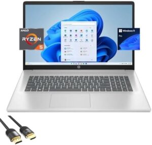 Upgrade your laptop experience with the HP 17.3" FHD Laptop, featuring a powerful AMD Ryzen 5 processor, 32GB RAM, and 1TB SSD storage. Perfect for everyday use, enjoy smooth performance and crystal-clear visuals.