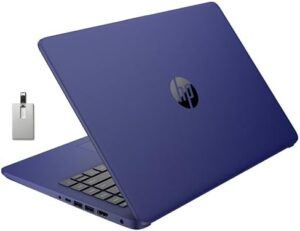 Discover the HP Premium Stream 14" laptop with Intel Celeron N4120 processor, 16GB RAM, and 64GB storage. Enjoy HD video conferencing and UHD graphics on a bright view display, plus 1 year of Office 365, Bluetooth, WiFi, HDMI, and Windows 11s.