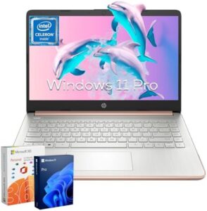 Get efficient computing with the HP Ultra Slim Daily Laptop featuring Windows 11 Pro, Microsoft 365, and a powerful Intel Quad Core CPU. 16G RAM, 384G storage, and a 14" Anti-Glare HD Display make for seamless productivity.