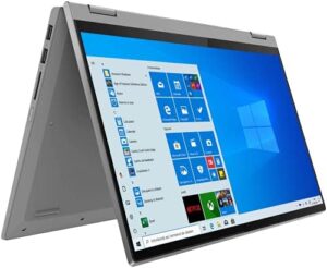Here is the optimized SEO meta description:

"Upgrade your productivity with Lenovo's Flex 5 14' FHD touchscreen laptop, featuring AMD Ryzen 3, 4GB RAM, and 128GB SSD. Perfect for work or play."