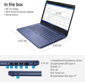 Get the perfect blend of performance and portability with this HP Stream 14" HD Laptop, featuring Intel Celeron Quad-Core Processor, 8GB RAM, and 64GB storage. Includes 1 Year Office 365 and GM accessories.