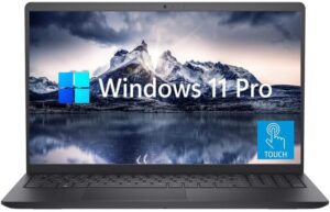 Elevate your productivity with the Dell Touchscreen Inspiron Business Laptop, featuring a 15.6" Full HD IPS display, Intel Quad Core i5 processor, 12GB RAM, and 1TB SSD.