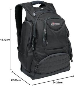"Explore adventure with OGIO's rugged backpack, featuring durable materials and multiple compartments for organization. Perfect for travelers and outdoor enthusiasts."
