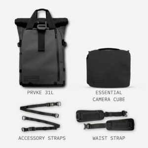 Capture life's moments with the WANDRD All-New PRVKE Photography Travel Backpack, featuring a grey exterior and 16-inch design. Explore more with its sleek, water-resistant construction and interior pockets for organization.