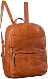 Experience the vintage charm of STILORD 'Conner' Leder-Rucksack with 13.3" laptop compartment, A4-sized and made from genuine leather, perfect for business or everyday use.