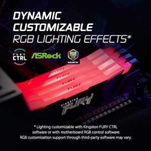 Upgrade your gaming experience with Kingston Fury Renegade 32GB (2x16GB) RGB DDR5 desktop memory, featuring XMP 6400MT/s speed and sleek white design. Boost your system performance and enjoy stunning visuals without breaking the bank!
