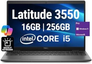 Upgrade your work experience with the Oemgenuine 2024 Dell Latitude 3550 Notebook, featuring a powerful i5 processor, 16GB RAM, and 256GB storage. Perfect for business use, this laptop offers WiFi 6E and BT connectivity, along with a backlit keyboard and HD webcam.