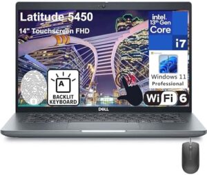 "Upgrade your productivity with the Dell Latitude 5450 laptop. Features a 14" FHD touchscreen, Intel Core i7-1355U processor, 16GB DDR5 RAM, and 512GB PCIe SSD storage."