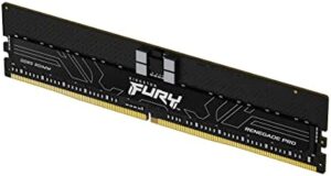 "Boost your PC performance with Kingston Fury Renegade Pro PnP 128GB DDR5 ECC memory, perfect for overclocking and gaming. Experience lightning-fast speeds, reliability, and advanced features in a kit of 8 DIMMs."