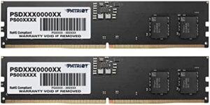 Unlock exceptional performance with the Patriot Signature Line Series DDR5 32GB (2 x 16GB) 4800MHz UDIMM Kit, featuring fast speeds and reliable memory. Boost your computing experience with this high-quality upgrade.