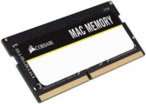 Boost your MacBook's performance with the Corsair 64GB DDR4 SODIMM memory, featuring 4x16GB modules, 2666MHz speed and 1.2V voltage, perfect for upgrading your Apple notebook RAM for seamless multitasking.