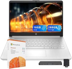 Upgrade your mobile experience with the HP Stream 14" HD Laptop featuring Intel Processor N150, 16GB RAM, and 288GB storage. Enjoy seamless multitasking, crystal-clear visuals, and convenient Wi-Fi connectivity. Perfect for productivity and entertainment.