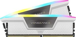Boost your gaming performance with Corasar Vengeance RGB DDR5 64GB (2x32GB) memory, featuring 5200 speed and Intel XMP support. Perfect for intense gaming sessions, upgrade your system today!