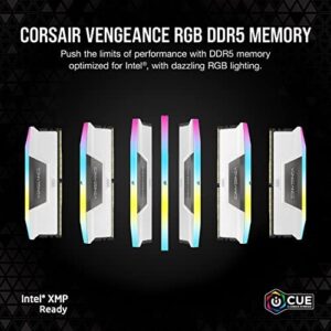 Boost your gaming performance with Corasar Vengeance RGB DDR5 64GB (2x32GB) memory, featuring 5200 speed and Intel XMP support. Perfect for intense gaming sessions, upgrade your system today!