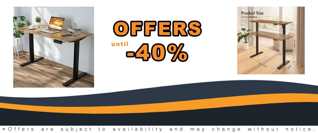 ADVWIN Electric Standing Desk Height Adjustable Computer Workstation