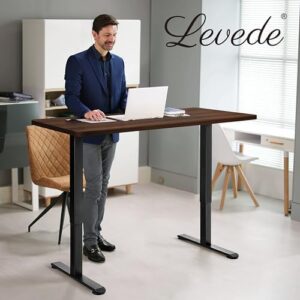 Elevate your workspace with the LEVEDE Electric Standing Desk, featuring 4 height memory settings and a telescopic frame. Perfect for home offices or deskspace optimization.