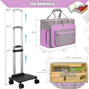 Elevate your work and craft experience with the FINESUN Rolling Bag, featuring a detachable dolly and multiple compartments for organized storage. Perfect for teachers, office workers, and creatives.