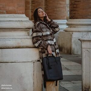 Here is the generated SEO meta description:

"Convert your tote bag into a backpack with this vegan leather handbag from Ecosusi. Perfect for women on-the-go, features multiple compartments and adjustable straps."