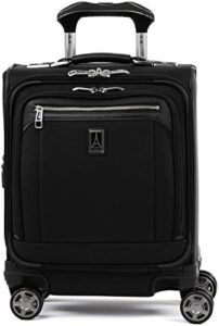Here is a generated SEO meta description:

"Streamline your travel with the Travelpro Platinum Elite Carry-on Spinner Tote, featuring 4-wheel spinner and TSA-approved expansion. Enjoy extra space and durability, perfect for business or leisure trips."