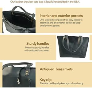Discover the ultimate work bag for women: ENVOY's Large Leather Tote features ample storage for laptops, books & more. Perfect shoulder companion with stylish design.